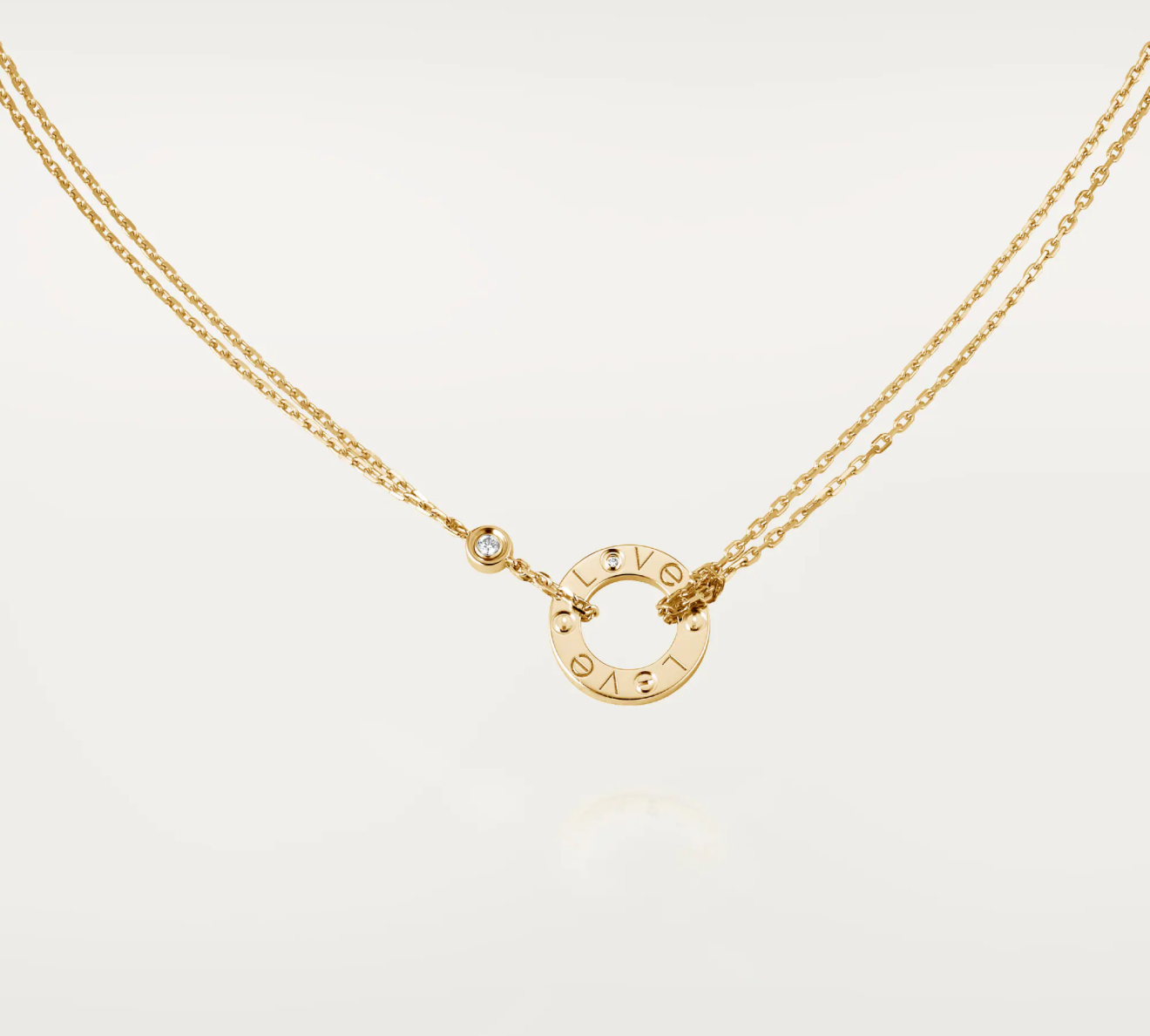 Cartier LOVE PENDANT, 2 DIAMONDS